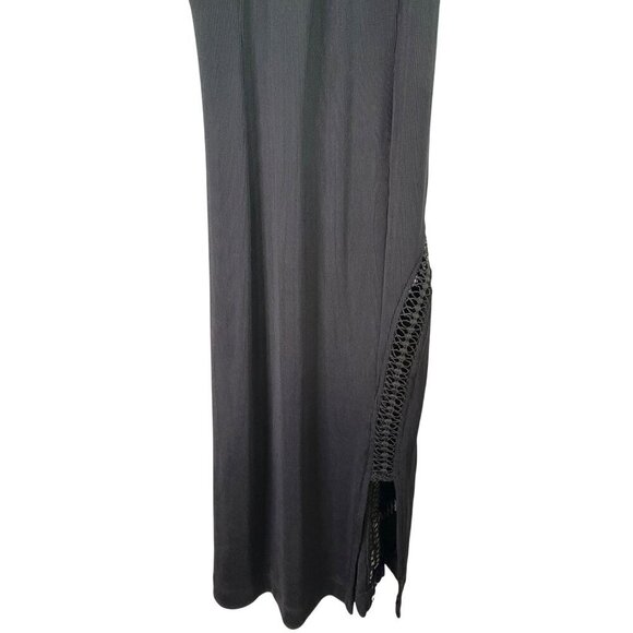 NBD by Revolve Pacify Black Ribbed Cut Out High Neckline Dress Size XS - Picture 4 of 8
